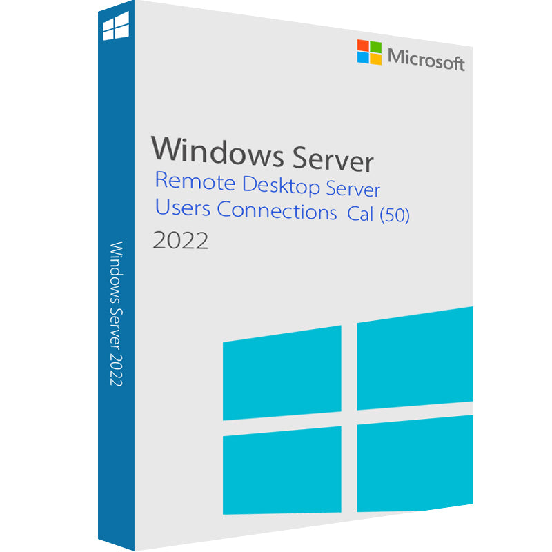 Microsoft Windows Server 2022 Remote Desktop Services User Connections (50) Cal