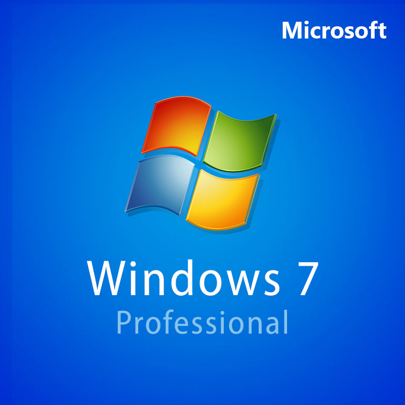 Microsoft Windows 7 Professional 32/64 Bit - Lifetime License 1PC