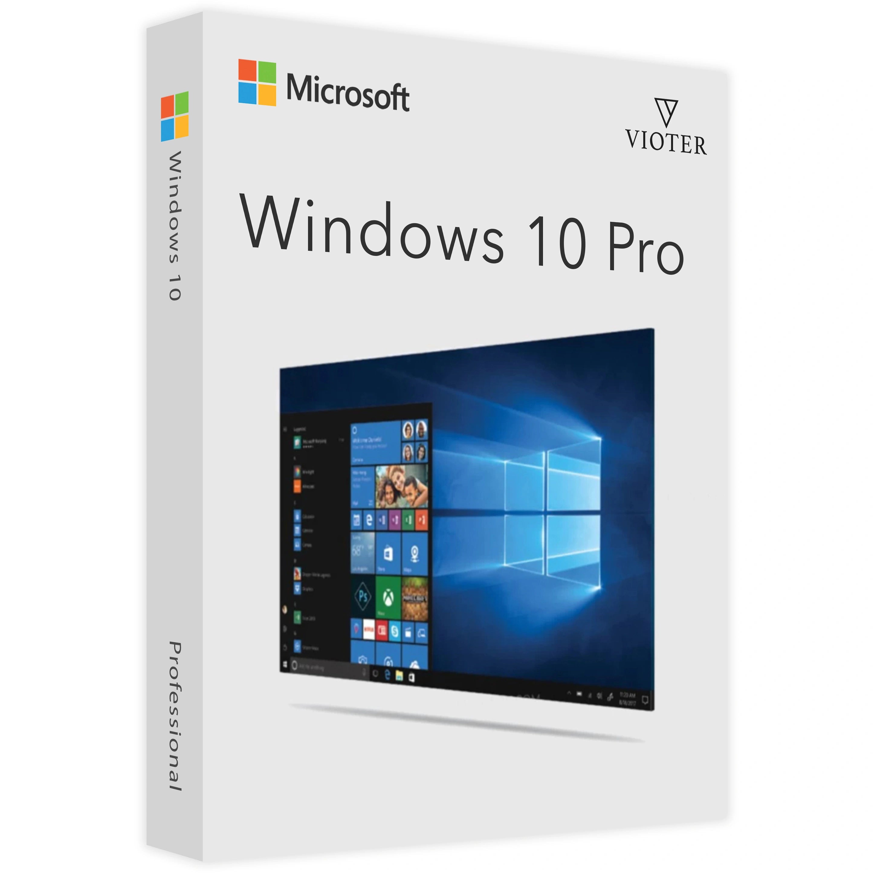 Microsoft Windows 10 Professional 32/64 Bit - Lifetime License 1PC